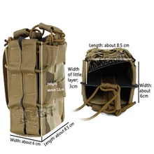 1000D жилет в Военном Стиле MOLLE сумка страйкбол 5,56 подсумок 1000D для военных инструменты для охоты туризма Пейнтбол Аксессуары карман