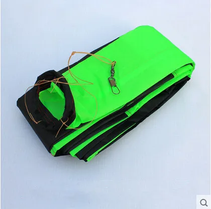  Outdoor Fun Sports Kite Accessories /30m Black with Green  3D Tail For Delta kite/Stunt /software kites Kids