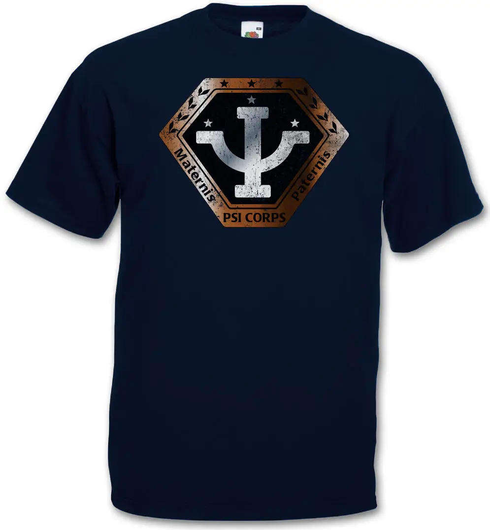 VINTAGE PSI CORPS LOGO T-SHIRT - Space Center TV Series SciFi Babylon 5 T-Shirt Summer Man T Shirt Tops Tees New | Мужская одежда