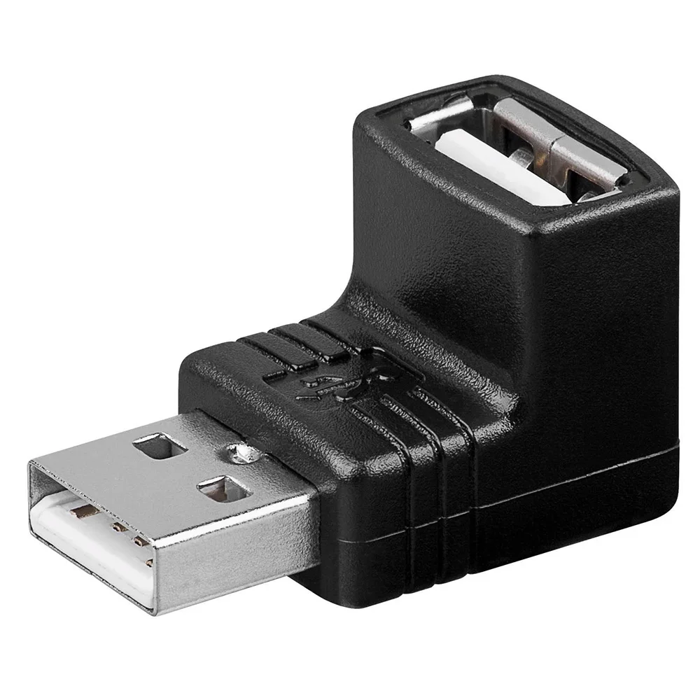 Адаптер USB угловой адаптер USB 2,0 мужчина A к женщинам 90 градусов угол uSB 2,0 адаптер OTG Conventer USB A к USB ТВ ПК ноутбук