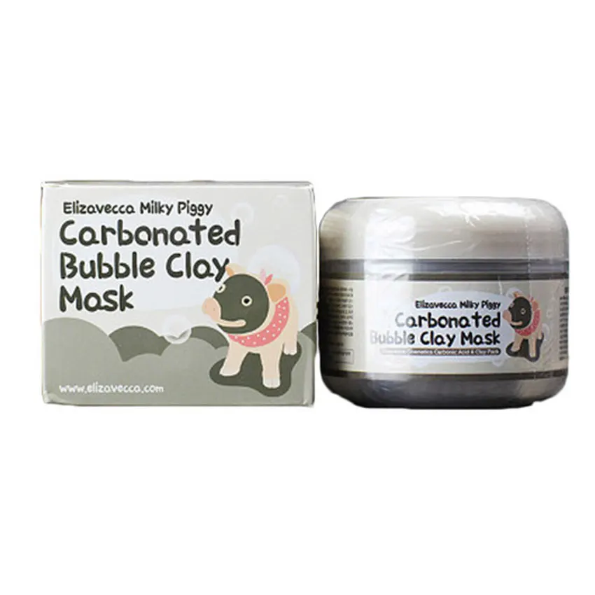 Black Mask Milky Piggy Carbonated Bubble Clay Mask Acne Scars Remover Mite Face Care Treatment