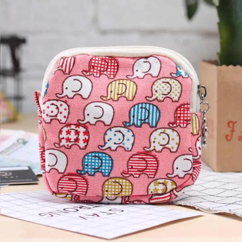 Cartoon Traveling Travel Sanitary Napkin Bag Purse Holder Organizer