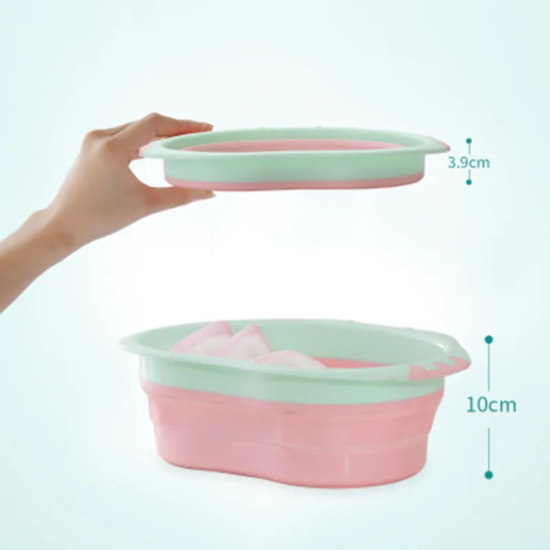 Baby Folding BathTub Infant Anti-slip Washing Basin Newborn Collapsible Body Washing Tubs Portable Children Washbasin Bath Decor