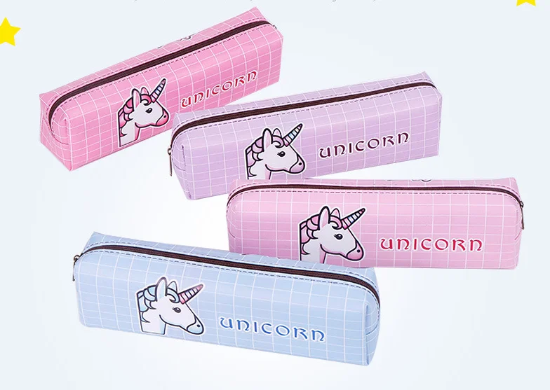 Быстрая DHL240pcs Kawaii милые Единорог Pen Карандаш сумка получить инструменты макияж Чехол Косметика Дело для детей День рождения игрушки