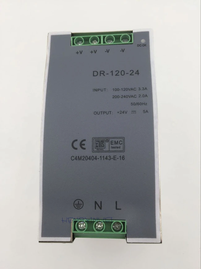 Din-рейка Один выход импульсный источник питания DR-120-24 120 W 24 V 5A ac dc преобразователь