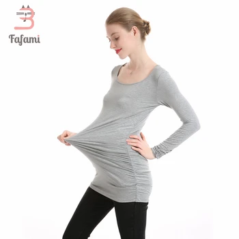 

Maternity Clothes Tees Lycra pregnancy nursing clothes Plus size T shirt for pregnant women bts solid tshirt clothing winter