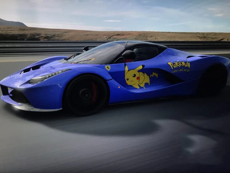 

Наклейка для кузова Автомобиля Ferrari Cartoon