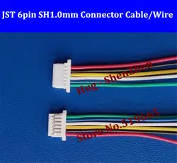 Оптовая продажа 100 шт. микро JST SH 1.0 мм Шаг 6-контактный разъем с проводом JST 6pin Разъем бесплатная доставка