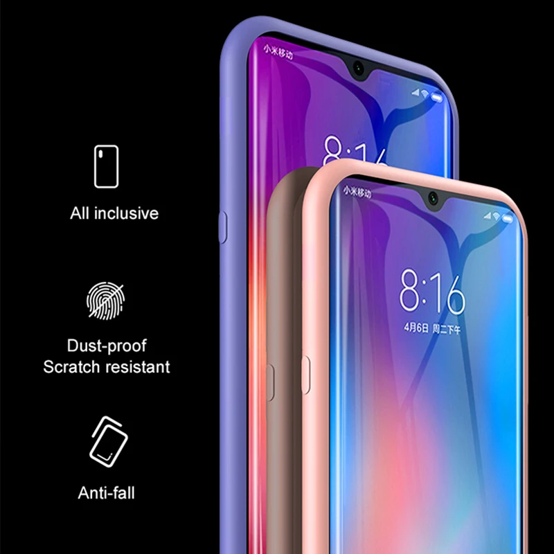 Чехол для Huawei Honor 10 lite 9 light 8x защитный чехол из мягкого жидкого силикона бампер