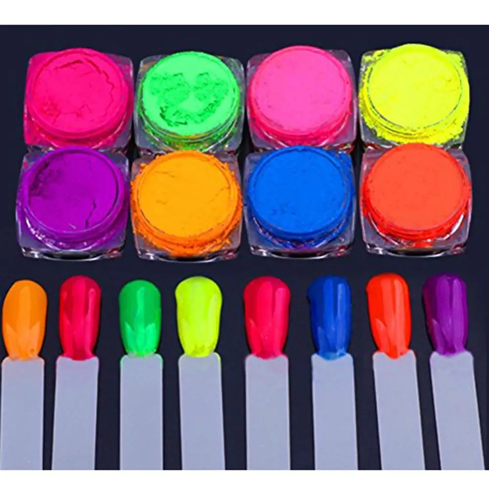 

Neon Pigment Nail Powder Dust Nail Glitter Gradient Glitter Iridescent Acrylic PowderNail Art Decoration