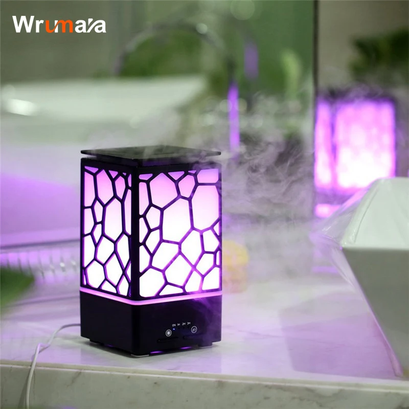 

Wrumava 7 Color LED night Light 200ML Water Cube Aroma Diffuser Ultrasonic Air Humidifier desk Lamp For Mini Essential Oil Mist