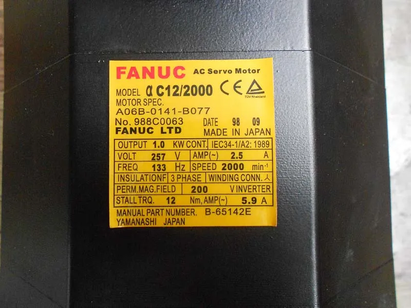 FANUC AC сервопривод Электрический мотор A06B-0141-B077 для станка с ЧПУ