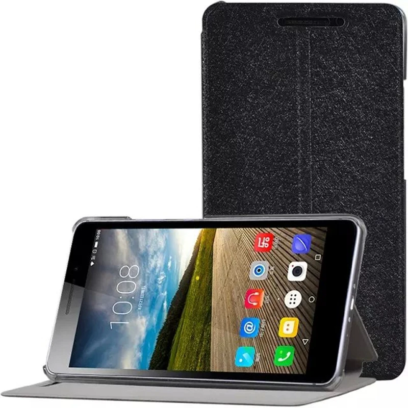 Роскошный чехол из искусственной кожи чехол для lenovo PHAB плюс PB1-770N PB1-770M PB1-770 планшет 6,8 дюймов Чехол+ прозрачный Экран защитная пленка