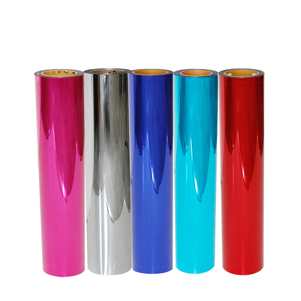 

20"x39" Metallic Heat Transfer Vinyl film Heat Press Machine T-shirt Iron On HTV Printing Cutting Plotter 5 colors for choosen