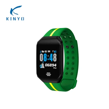 

Kinyo New Smart Bracelet OLED screen Fitness Tracker Heart Rate blood pressure watch smart band wristband touch for mi band 3