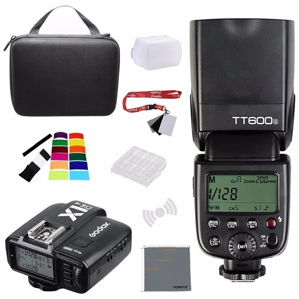 Godox Thinklite TT600S 2 4G Беспроводной GN60 Master/Slave Камера Вспышка Speedlite с X1T-S затвор