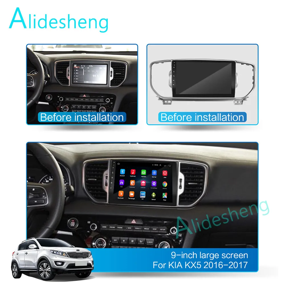 2G+ 32G 2.5D 2Din Android 8,1 GO Автомобильный мультимедийный dvd-плеер gps для KIA Sportage 4 KX5 navigatio Wi-Fi, BT