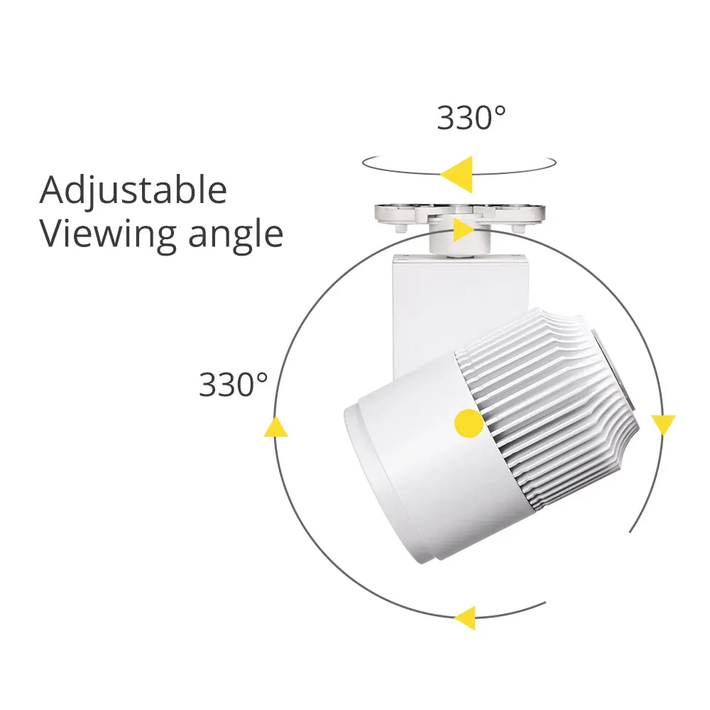 Трековые светильники LED 40W COB декор магазин одежды трэковый светильник Aluminum Showroom led трековый светильник 2/3/4 Wire 3 phase промышленный трек led точечный светильник светильник лофт точечные светильники