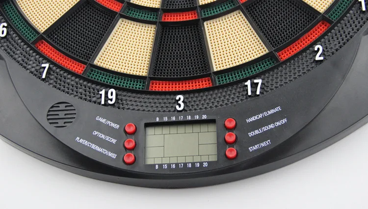 Новейшая горячая Распродажа 15 дюймов крытый ABS светодиодный Dartboard электронная Dartboard с 6 латунными Дартс Магнитная dartboard