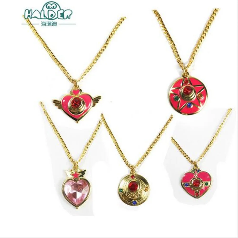 sailor moon heart crystal necklace pentagram star cross sailor moon heart crystal necklace pentagram star cross