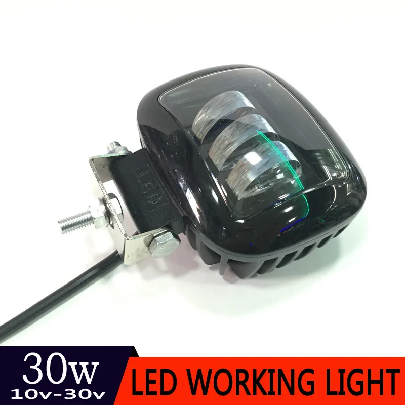 Online MON SU 30W faro de coche Auto conducción luz antiniebla coche Led luz de trabajo para 4WD ATV SUV UTV UTE Off road luces faro 12V