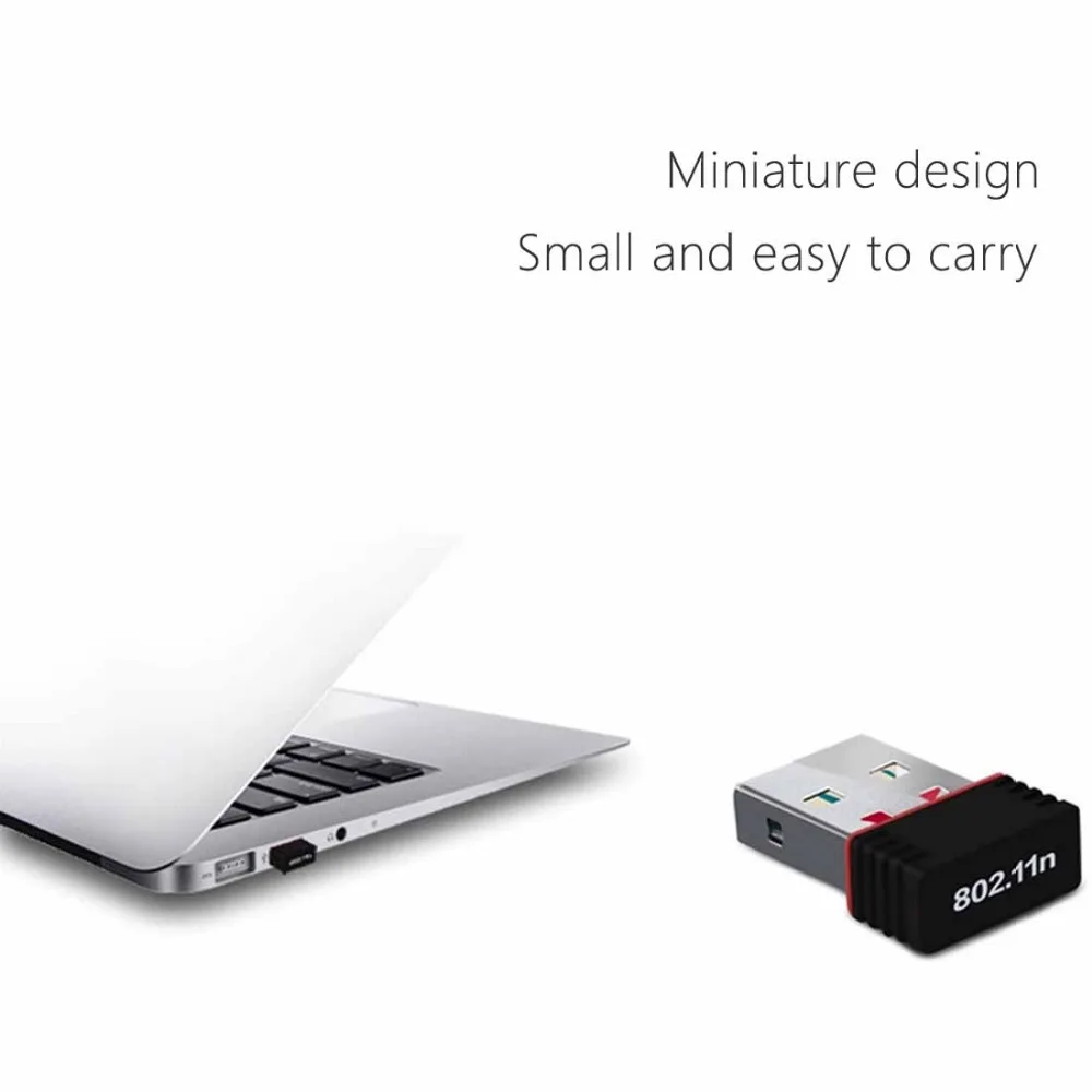 Мини wi fi адаптер для ПК 150 м USB антенна Беспроводная компьютерная Сетевая Карта