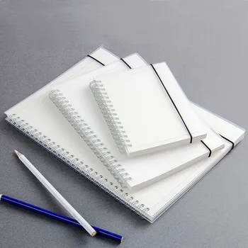 

New Spiral Notebook Notepad A5 A6 Simple PVC Cover notebook with Rings Kraft Dot Grid Blank Line Daily Planner School Supplies