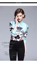 WB07119 Fashion women’s Blouses & Shirts 2018 Runway Luxury Brand European Design party style women’s Clothing
