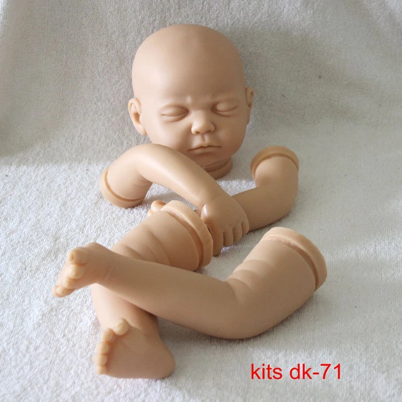 

Reborn baby kit doll accessories For DIY handmade 22" sililcone baby reborn dolls unpainted 3/4 Arms Full Legs bebe kit reborn