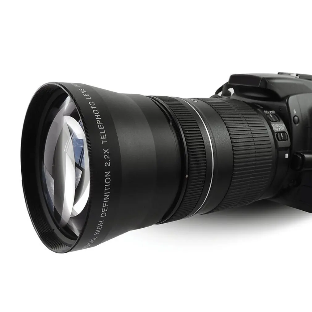 

Portable Size Lightweight Digital Visions 2.2X 72mm Professional Telephoto Converter Lens for DSLR Camera