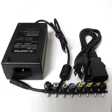 Универсальный адаптер питания переменного тока 8 DC наконечники головы 90W зарядное устройство США разъем для ноутбука