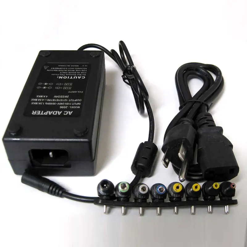 

Universal AC Power Adapter 8 DC Tips Head 90W Charger US Plug For Laptop