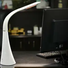 [Семь Neon] 4 комплекта модные Портативный 7 Вт 30lm удара светодиодные настольные лампы с гибкой рукой и раздвижные touch настольная лампа led dimmer