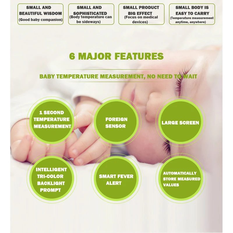 CYSINCOS ЖК-подсветка детский лоб термометр цифровой температура тела детский Лоб Инфракрасный термометр