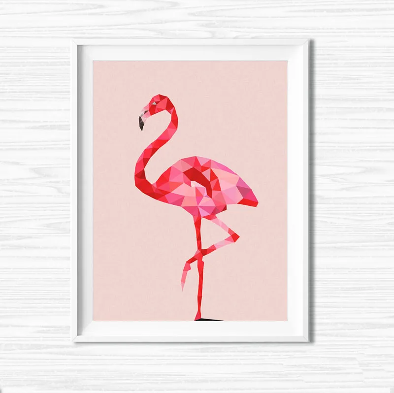Pepiniere Moderne Rose Flamingo Imprimer Toile Motifs Affiche Decor A La Maison Mur Art La Maison Impression Decoration Murale Peinture Decoration Peinture Aliexpress