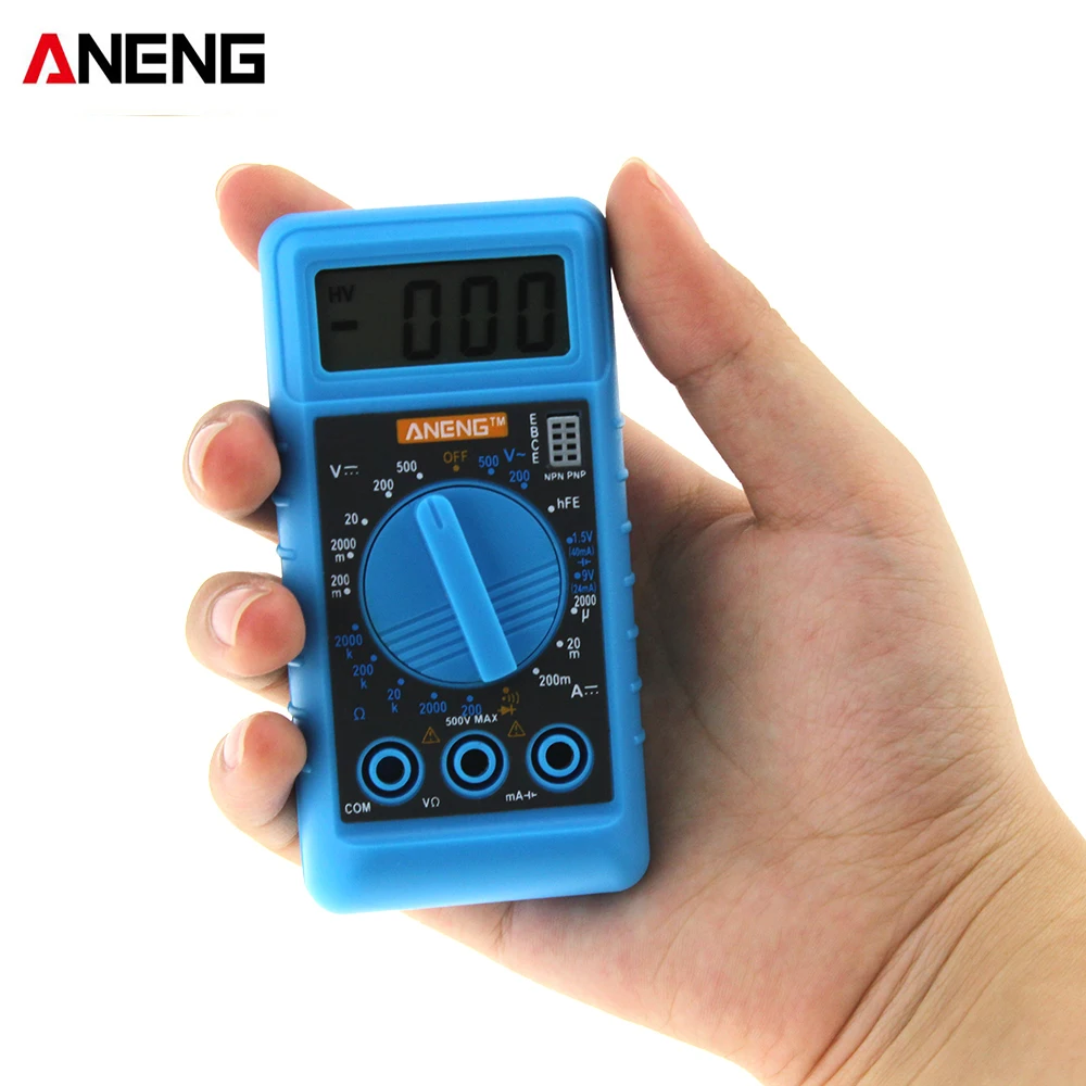 

Mini Digital Multimeter Pocket DMM AC/DC Current Voltage Resistance Multitesters Mini Ammeter Voltmeter OHM Testersr With Buzzer