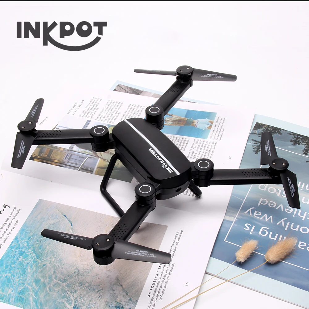 Складной Радиоуправляемый квадрокоптер INKPOT X8 X8TW с камерой 0.3MP Wifi HD FPV