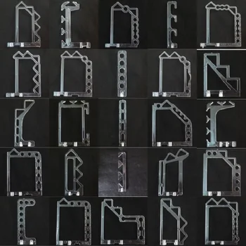 

10 pieces/lot clear modelling acrylic bracket for fixing glass used in ceiling crystal lamp decoration lighting diy accessories