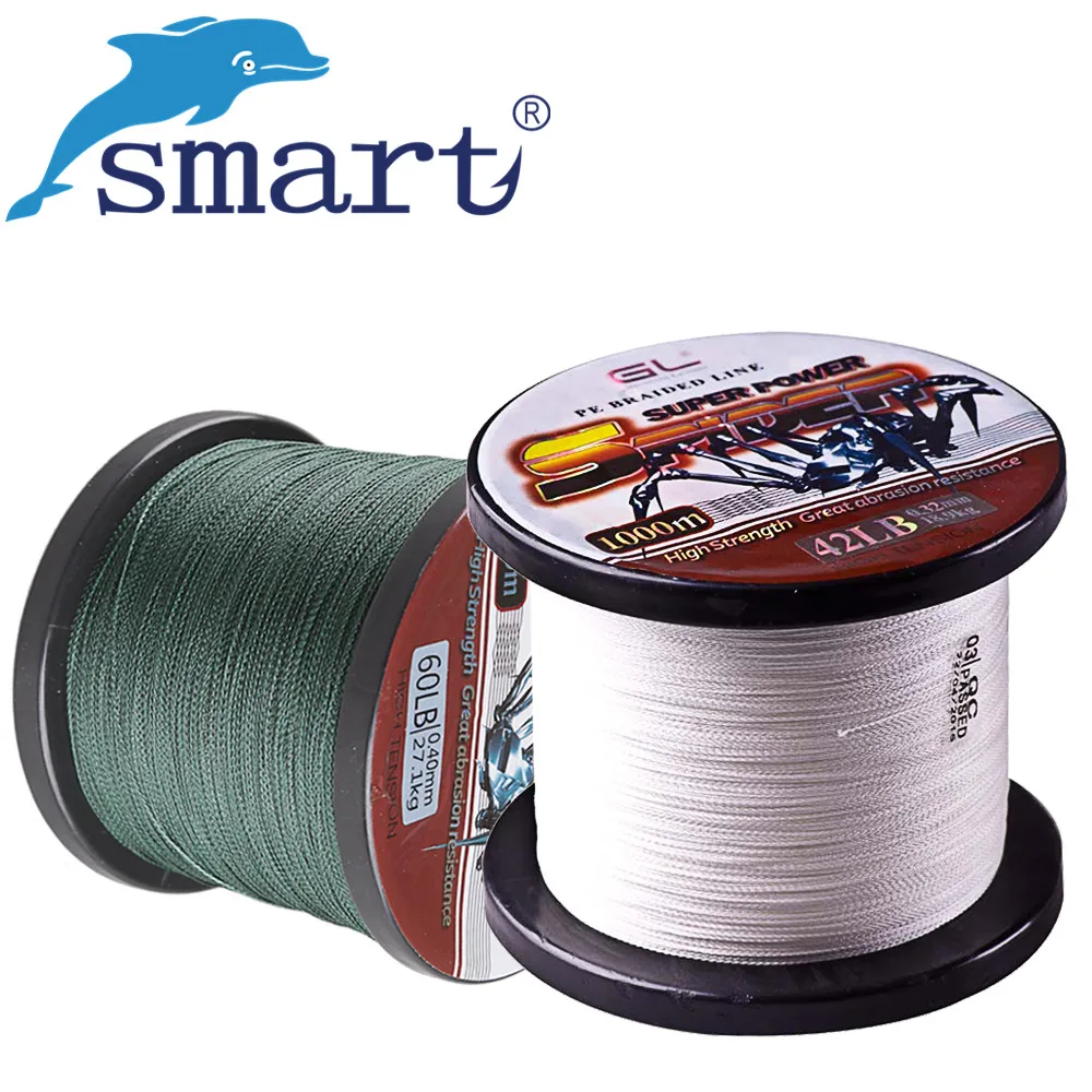 1000 m PE خيط صنارة الصيد 4 فروع مضفر خيط صنارة الصيد 0.4 #-8 #/12-80LB Tresse بيكي العنكبوت الحبل ينها multifilamento Pesca بيكي