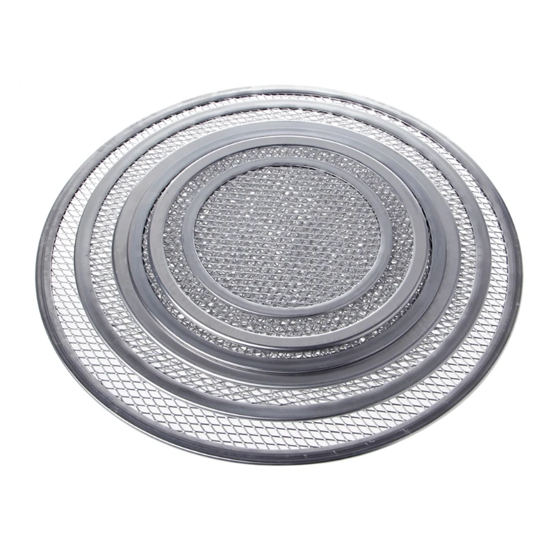 Aluminum Mesh Grill Pizza Screen Round Baking Tray Net Kitchen Tools Ovens Kit M15 pizza bakeware