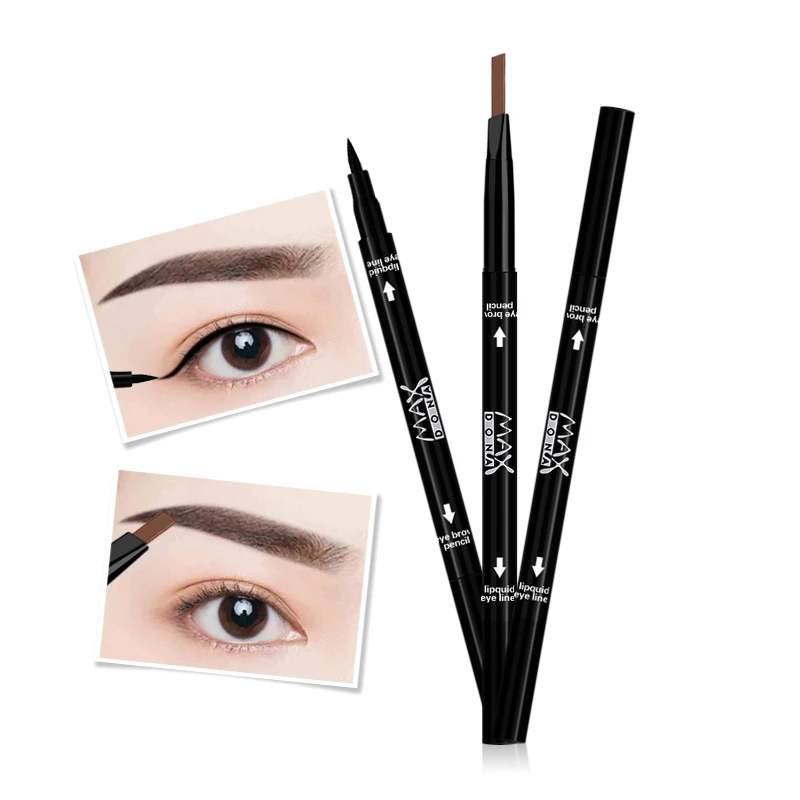 

Natural Double-end Multi-color Eye Makeup Tools Waterproof Eyebrow Pencils Beauty Long Lasting Black Brown Color Eye Brow Pencil