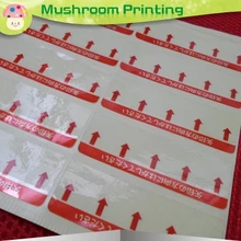 Заказная прозрачная наклейка из ПВХ водостойкая самоклеящаяся этикетка с печатным логотипом