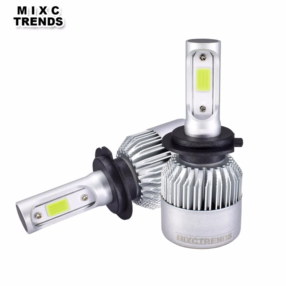 

2Pcs H4 LED H7 H11 H8 9006 HB4 H1 H3 HB3 9005 Auto S2 COB Car LED Headlight Bulbs 72W 8000LM Auto LED Headlamp Car Styling