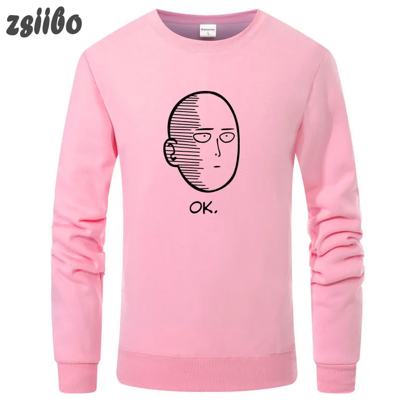 ONE PUNCH MAN/Новые толстовки с капюшоном в стиле хип хоп круглым вырезом и принтом из