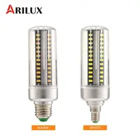 Arilux светодиодный накаливания E27 E14 5 Вт 7 Вт 9 Вт 12 Вт 15 Вт 20 Вт 25 Вт 5736 SMD Алюминий без мерцания кукурузы светодиодный лампочка AC 85-265 В