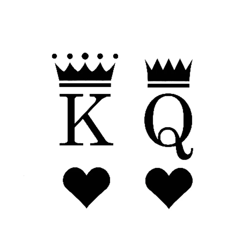

King Queen Cars Stickers Waterproof Vinyl Car Wrap for Auto Decal Customized Accessories Moto Decoration Art Motorcycle Styling