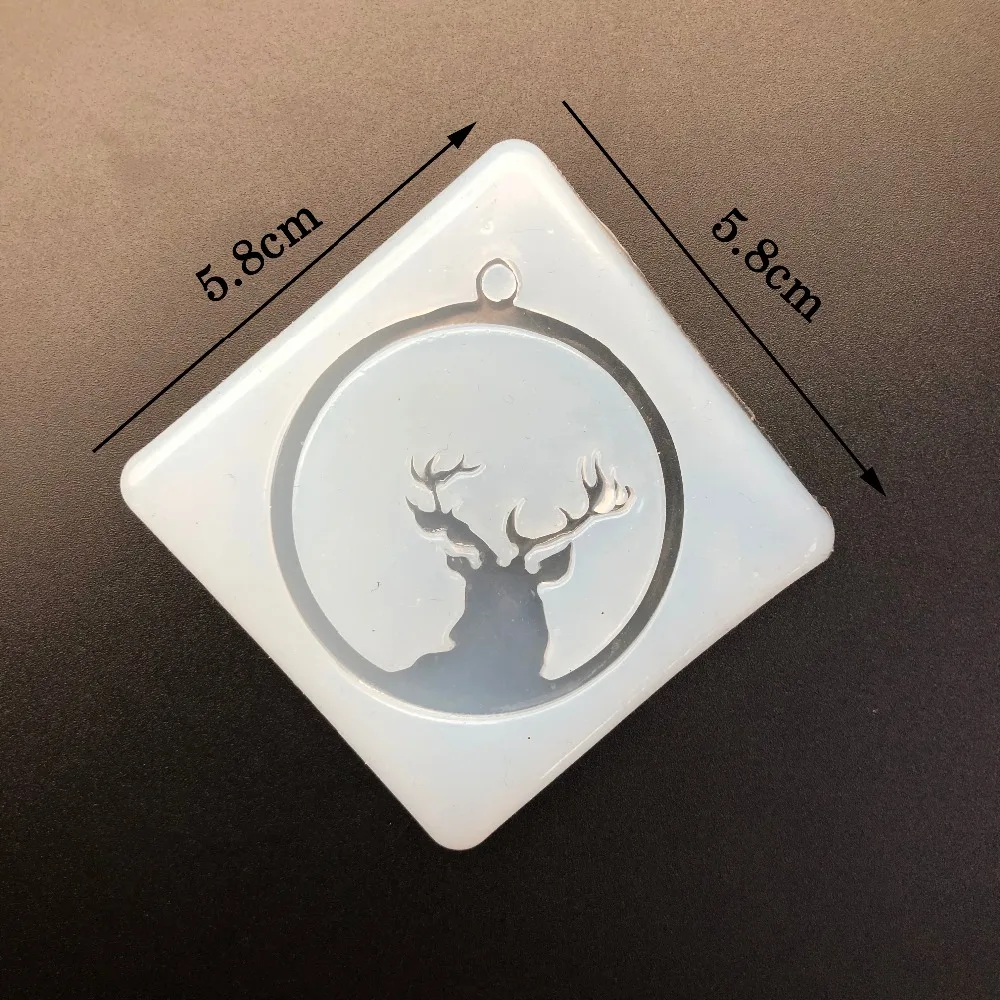 

1pcs Jewelry Resin Transparent Silicone Mold Frame Antlers Pendant Jewelry Making Pendant DIY Craft Jewelry Making Gift