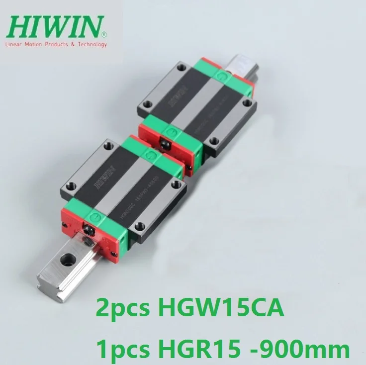 

1pcs 100% original Hiwin linear rail HGR15 -L 900mm + 2pcs HGW15CA HGW15CC linear flanged block for cnc router