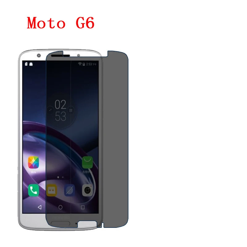 For Motorola Moto G6 Screen Protector Privacy Anti Blu ray