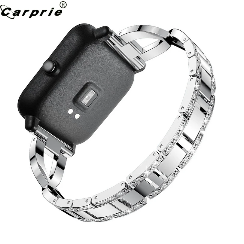 CARPRIE сменный металлический Кристальный ремешок для наручных часов Xiaomi Huami Amazfit Bip